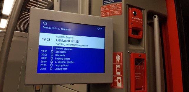 Fahrgastinformationen in allen Zügen sind vorhanden