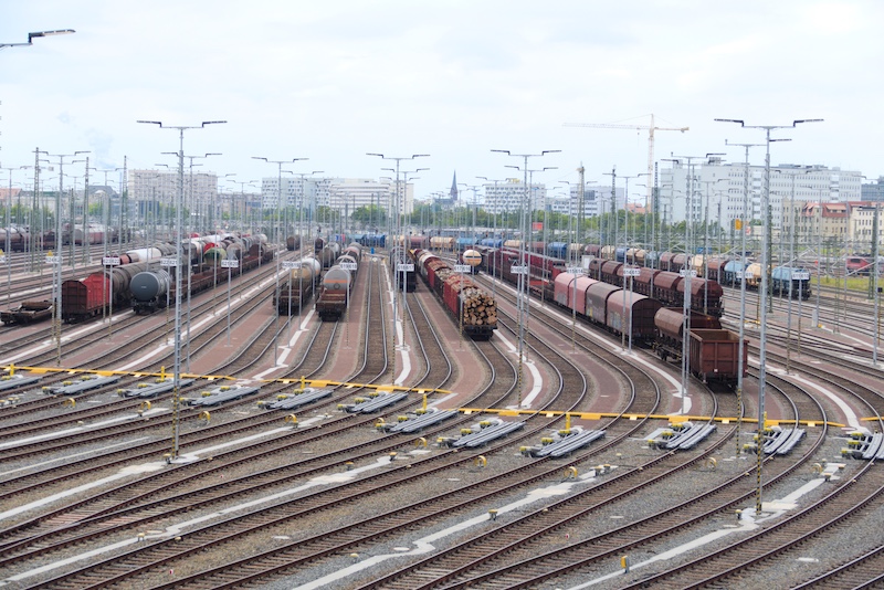 Güterbahnhof In Halle an der Saale