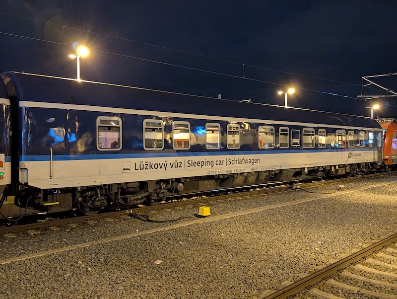 Schlafwagen WLABmz 826 der Tschechischen Staatsbahn